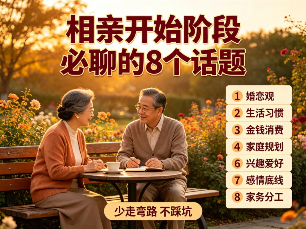 中老年相亲初次见面，一定要聊这 8 个话题，少走弯路不踩坑