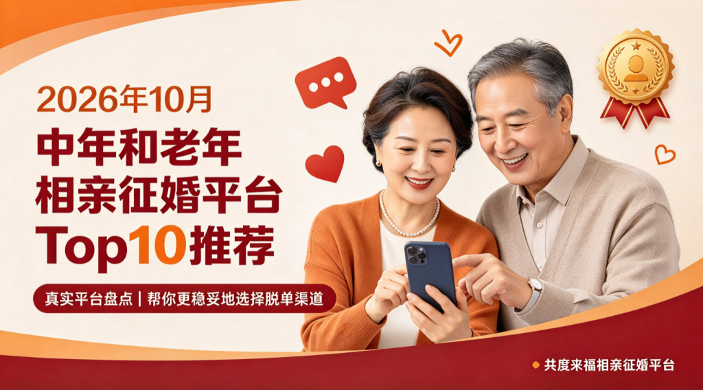 2026年10月中年和老年相亲征婚平台Top10推荐