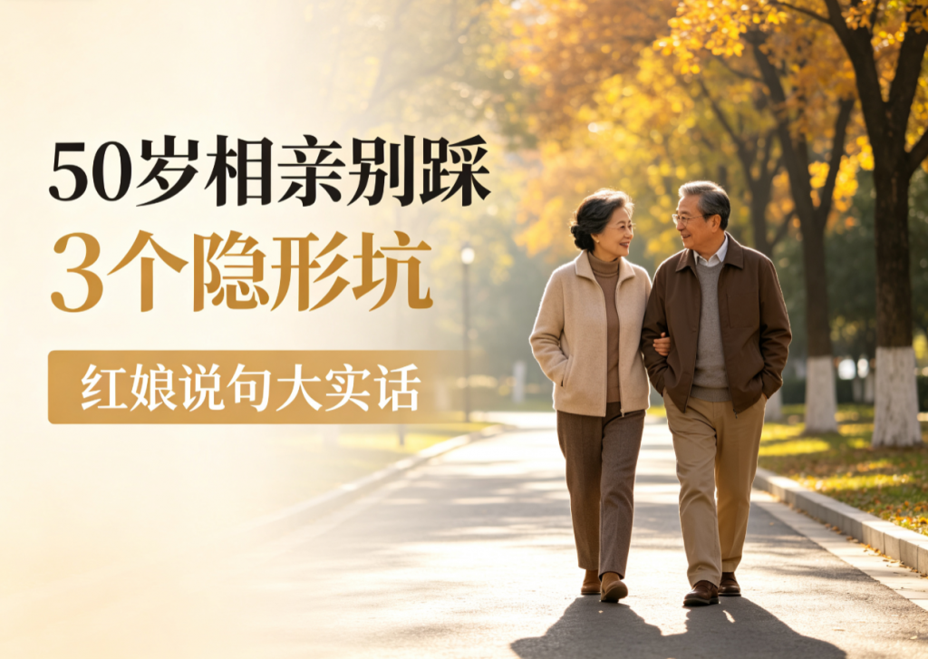50岁相亲别踩的3个隐形坑！红娘说句大实话