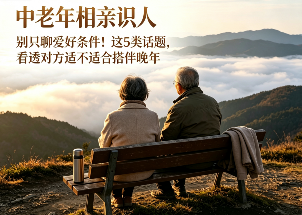 中老年相亲识人：别只聊爱好条件！这 5 类话题，看透对方适不适合搭伴晚年
