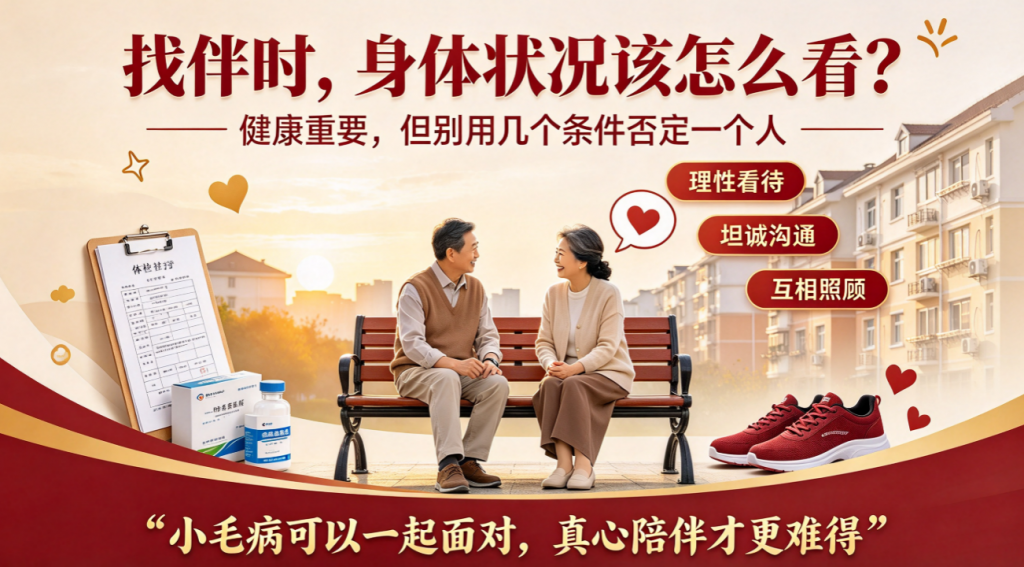 中年和老年脱单找伴时身体状况怎么看？这几件事比"没病没痛"更重要